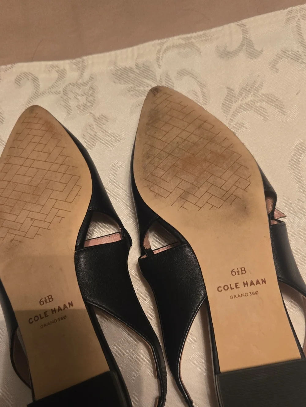 Cole Haan Anya Slingback Flats Black size 6.5B